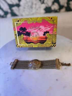 Versace for H&M Limited Edition Gold & Silver-Tone Mesh Bracelet w/Original Box